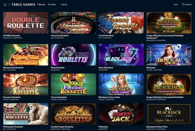 Punt Casino jeux table